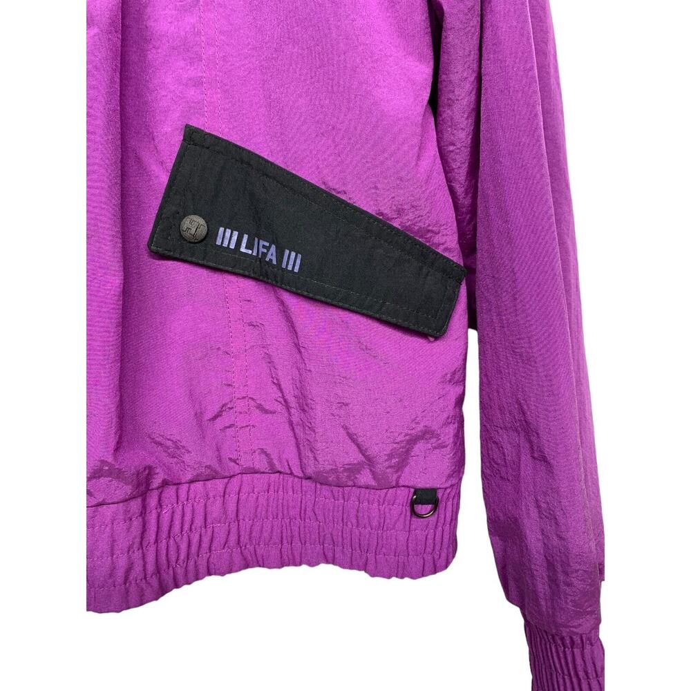 Helly Hansen Women's size M Purple Lifa Zip Up Jacket Nylon Snap Button - Picture 7 of 13